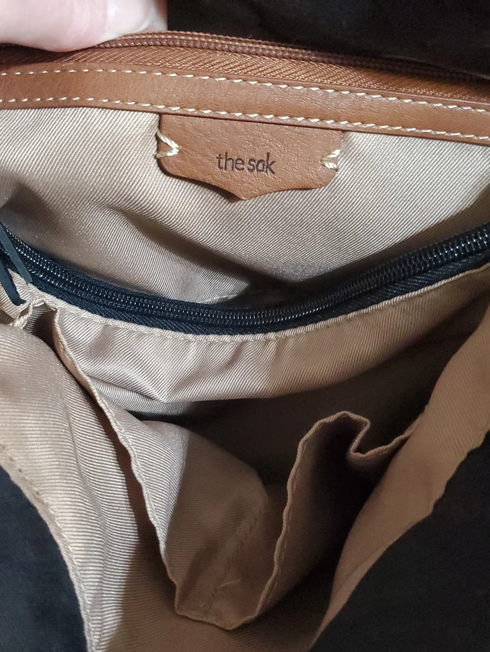 The Sak Black Leather Hobo Bag